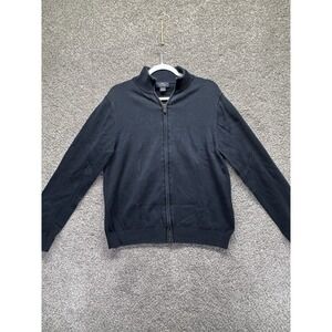 Brooks Brothers 346 Men's Long Sleeve Full Zip Blue Sweater Size Medium